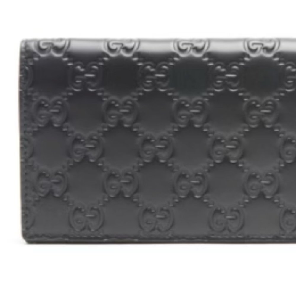 Gucci GG Guccissima Long Leather Wallet in Black New in Box with dust bag - Picture 2 of 5